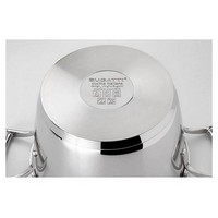 photo cucina italiana casserole in 18/10 stainless steel with glass lid, diameter 16 cm 3